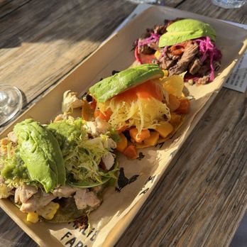 Malibu Farm Restaurant - Taco trio - Salad Near Me - Malibu, California Malibu Farm Restaurant - Taco trio - Salad Near Me - Malibu, California