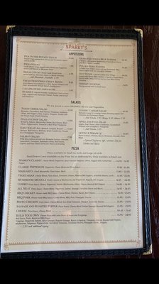 Menu photo 7 Sparky's Landing Mount Shasta, CA