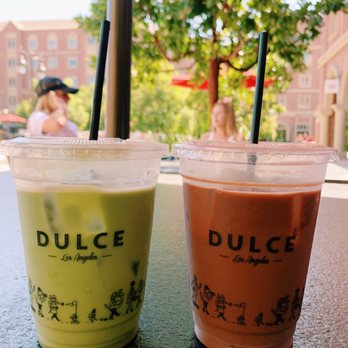 Cafe Dulce - Blueberry Matcha with Oat Milk, and the Iced Mocha - Coffee & Tea Near Me - Los Angeles, California Cafe Dulce - Blueberry Matcha with Oat Milk, and the Iced Mocha - Coffee & Tea Near Me - Los Angeles, California