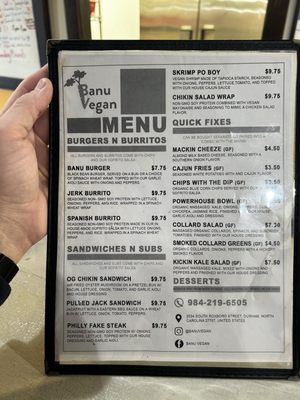 Menu photo 2 Banu Vegan Durham, NC Menu photo 2 Banu Vegan Durham, NC