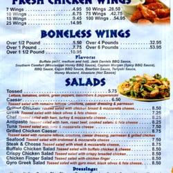 Sofia's Pizza - Wings/Salads