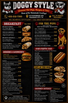 Menu photo 2 Doggy Style Colorado City, TX