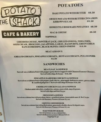 Menu photo 2 The Potato Shack Kingsland, TX Menu photo 2 The Potato Shack Kingsland, TX