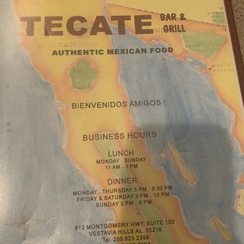 Tecate Bar & Grill - Mexican Near Me - Vestavia Hills, Alabama