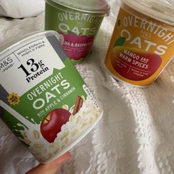 Marks and Spencer - Excited to try these convenient oats. Some have added sugar so check the labels.