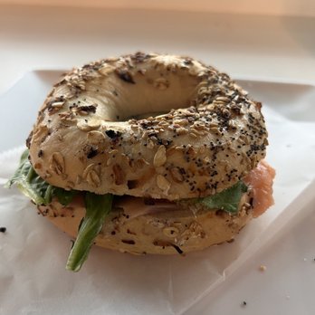 Amelie cafe - Smoked Salmon bagel (no cream cheese) - Bagels Near Me - Oak Park, Illinois