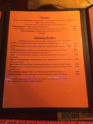 Menu photo 6 Backstreets Pub & Grill Clemson, SC Menu photo 6 Backstreets Pub & Grill Clemson, SC