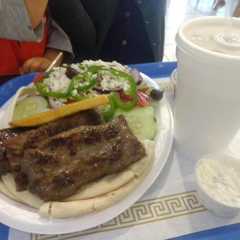 Mykonos Grill - The food was pretty good (other than weak tea and mediocre pita) but served on styrofoam. - Greek Near Me - Salisbury, North Carolina