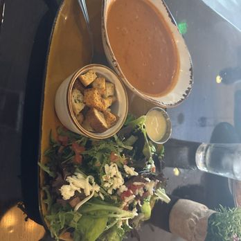 Local Kitchen - Tomato Bisque Bowl and salad (mixed greens) - Cocktail Bars Near Me - Torrance, California Local Kitchen - Tomato Bisque Bowl and salad (mixed greens) - Cocktail Bars Near Me - Torrance, California