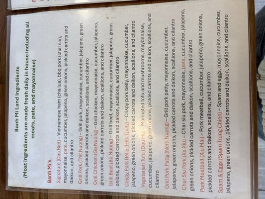Menu photo 4 Banh Mi Land Lynnwood, WA