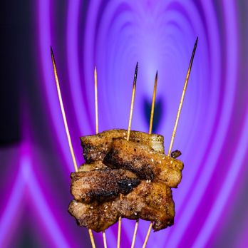 Sugar Cafe Lounge - Pork Belly Skewers ($6.99) - Lounges Near Me - Richmond Hill, Ontario