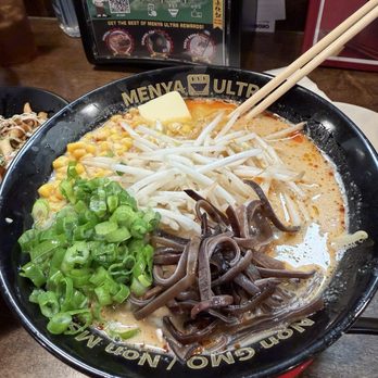 Menya Ultra - Tantan Men Ramen (no minced pork as requested) - Ramen Near Me - San Diego, California Menya Ultra - Tantan Men Ramen (no minced pork as requested) - Ramen Near Me - San Diego, California