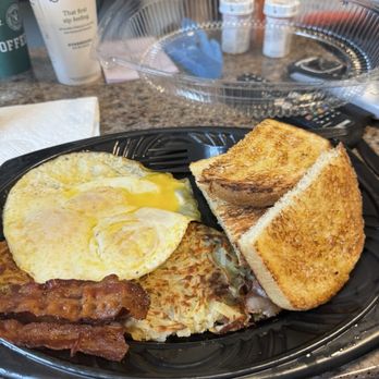 Farmer Boys - 3-egg breakfast with bacon hashbrowns and sourdough toast - Breakfast & Brunch Near Me - Riverside, California Farmer Boys - 3-egg breakfast with bacon hashbrowns and sourdough toast - Breakfast & Brunch Near Me - Riverside, California