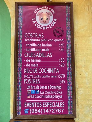 Menu photo 6 La Cochi-Loka Playa del Carmen, ROO Menu photo 6 La Cochi-Loka Playa del Carmen, ROO