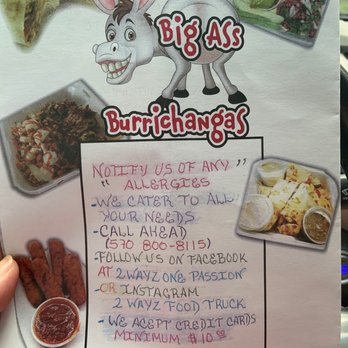 2 Wayz One Passion - Contact info - Food Trucks Near Me