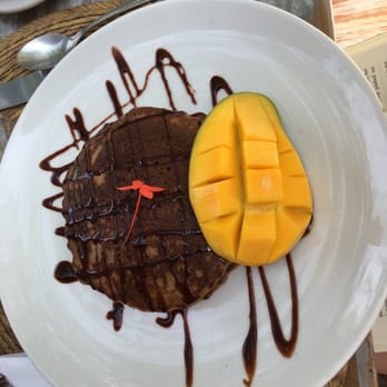Hotel CasaSandra - Chocolate pancakes at CasaSandra in Holbox, MX. - Hotels Near Me - Holbox, ROO
