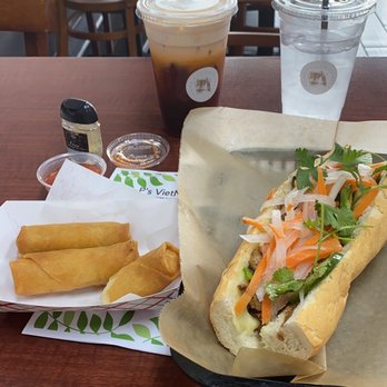 P's VietMi Cafe - Chicken banh mi, veggie spring rolls and Thai iced tea - Vietnamese Near Me - Orlando, Florida P's VietMi Cafe - Chicken banh mi, veggie spring rolls and Thai iced tea - Vietnamese Near Me - Orlando, Florida