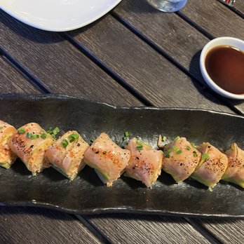 Pubbelly Sushi - Aburi Salmon Roll, my fave!!! - Sushi Bars Near Me - Kendall, Florida Pubbelly Sushi - Aburi Salmon Roll, my fave!!! - Sushi Bars Near Me - Kendall, Florida