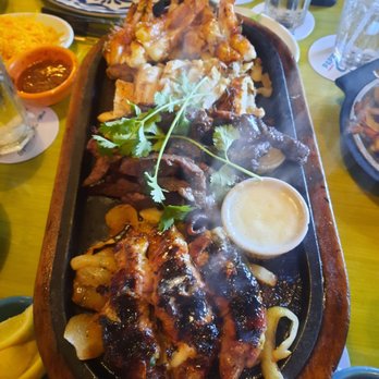 Pappasito's Cantina - Family special, from back to front: shrimp, chicken, steak, quail - Tex-Mex Near Me - Sugar Land, Texas Pappasito's Cantina - Family special, from back to front: shrimp, chicken, steak, quail - Tex-Mex Near Me - Sugar Land, Texas