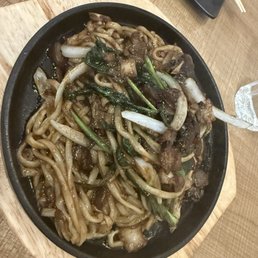Stir Fried Noodle with Black bean sauce Stir Fried Noodle with Black bean sauce