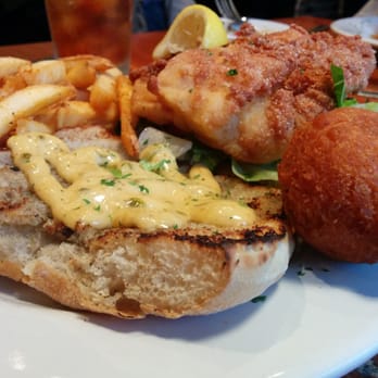 Jonah's Fish & Grits - Jonah's Big Fish Sandwich ($12.9/blk grouper) - Seafood Near Me - Thomasville, Georgia Jonah's Fish & Grits - Jonah's Big Fish Sandwich ($12.9/blk grouper) - Seafood Near Me - Thomasville, Georgia