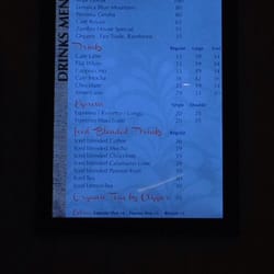 Zambra - Drink menu