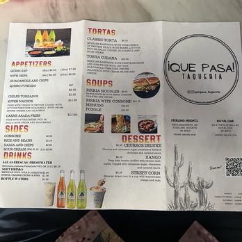 Que Pasa Taqueria - Menu - Tacos Near Me - Sterling Heights, Michigan Que Pasa Taqueria - Menu - Tacos Near Me - Sterling Heights, Michigan