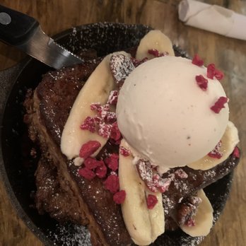 Paper Plane - Maple Honey bathed French Toast with freeze dried raspberries - Cocktail Bars Near Me - San Jose, California