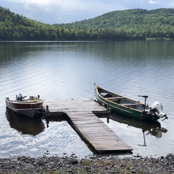 Bradford Camps - Dock area at Lake Munsungun - Fishing Near Me - Ashland, Maine