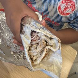 Halal Bros - Chicken Shawarma Wrap...the spicy sauce it really spicy but good.