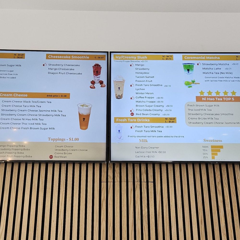 Ni Hao Tea - Menu - Bubble Tea Near Me - Tucson, Arizona Ni Hao Tea - Menu - Bubble Tea Near Me - Tucson, Arizona