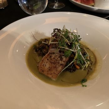 Cafe Diva - Catch of the day with wild rice and zucchini broth - New American Near Me - Steamboat Springs, Colorado Cafe Diva - Catch of the day with wild rice and zucchini broth - New American Near Me - Steamboat Springs, Colorado