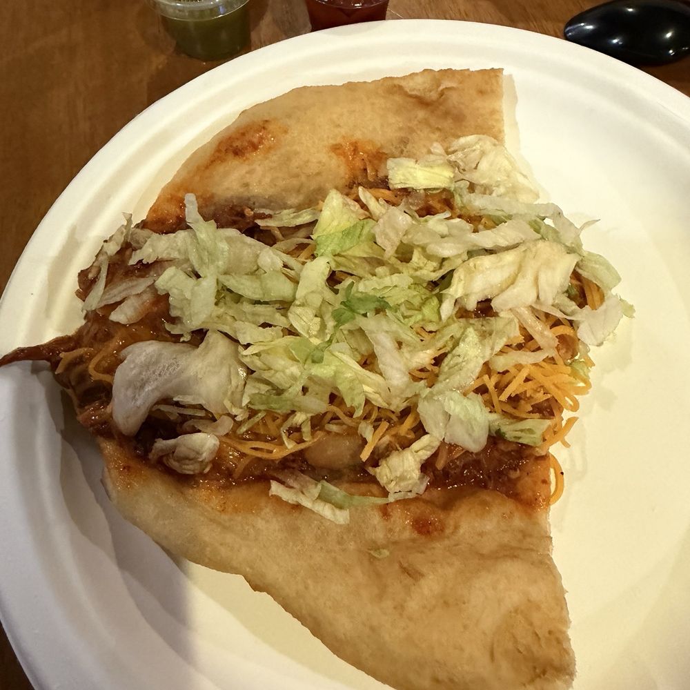 The Fry Bread House - 1/2 of our fry bread taco - American Near Me - Phoenix, Arizona The Fry Bread House - 1/2 of our fry bread taco - American Near Me - Phoenix, Arizona