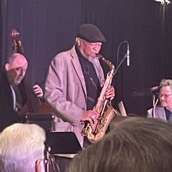 Topeka Performing Arts Center - Bob Bowman, Bobby Watson, Brandon Draper. Not pictured- pianist Roger Wilder. Such a fabulous jazz quartet!!!