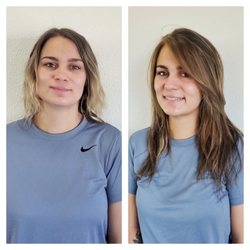 Samantha Dean Hair - Before and after www.SamanthaDeanHair.com at Citrine and Sage salon