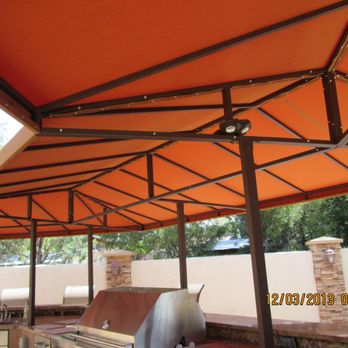 Pride City Awning & Canvas - Underside of a three sided cover for outdoor kitchen - Awnings Near Me - Pueblo, Colorado Pride City Awning & Canvas - Underside of a three sided cover for outdoor kitchen - Awnings Near Me - Pueblo, Colorado