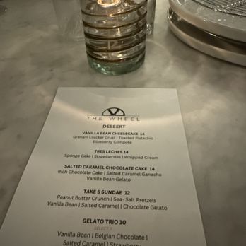 The Wheel - Desert menu - New American Near Me - Stamford, Connecticut The Wheel - Desert menu - New American Near Me - Stamford, Connecticut