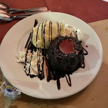 New England Steak & Seafood - Molten chocolate cake - American Near Me - Mendon, Massachusetts