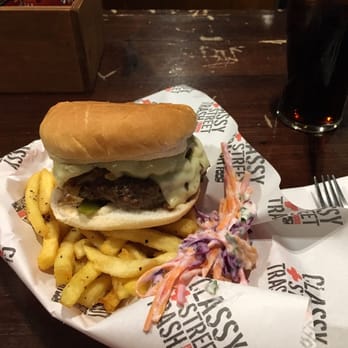 Bloc+ - The delicious burger and fries from the "burger Tuesday "promotion. - Pubs Near Me - Glasgow, GLG