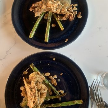 SoLou - Soft Shell Crab Almondine - that asparagus as that sauce - New American Near Me - Baton Rouge, Louisiana