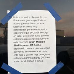 Los Platanares - Place has moved