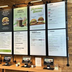 Shake Shack El Segundo - Menu Board and self serve kiosk