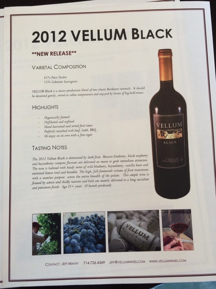 Vellum Wines Logo