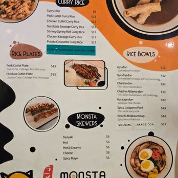 Monsta Ramen - 10/2024 menu - Japanese Curry Near Me - San Diego, California Monsta Ramen - 10/2024 menu - Japanese Curry Near Me - San Diego, California