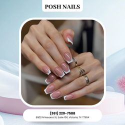 Posh Nails - Fresh nails always change the mood. Simple, clean, and effortlessly pretty.
Book your perfect set today.