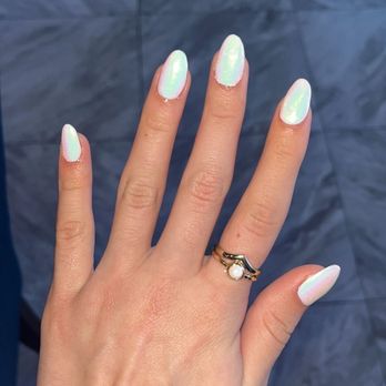Saigon Nail Bar - Chrome White Full Set (Paid $65+tip) - Nail Salons Near Me - Seguin, Texas Saigon Nail Bar - Chrome White Full Set (Paid $65+tip) - Nail Salons Near Me - Seguin, Texas