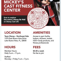 Mickey’s Cast Fitness Center - Flyer