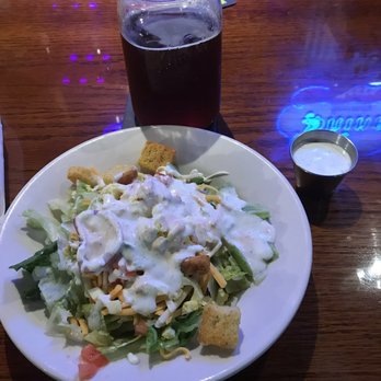 Santa Fe Cattle - House salad with a double shot of they're homemade ranch. - Steakhouses Near Me - Albertville, Alabama
