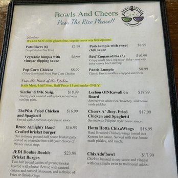 Bowls And Cheers - Menu - Asian Fusion Near Me - Syracuse, Utah Bowls And Cheers - Menu - Asian Fusion Near Me - Syracuse, Utah
