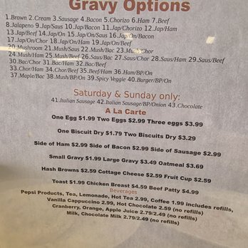 Good Gravy! Diner - 40 different types of gravy and you can mix and match! - Breakfast & Brunch Near Me - Oklahoma City, Oklahoma Good Gravy! Diner - 40 different types of gravy and you can mix and match! - Breakfast & Brunch Near Me - Oklahoma City, Oklahoma